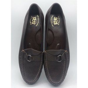 SAS Simplify Tripad Comfort Classic Leather Casual Walking Loafer Shoes Sz 8 8.5